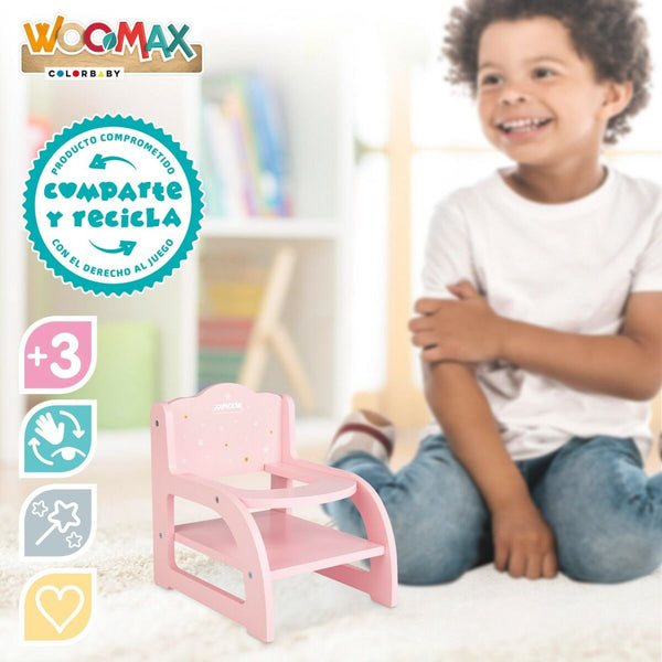 Chaise pour poupées Woomax 16,5 x 21 x 20 cm Rose 6 Unités