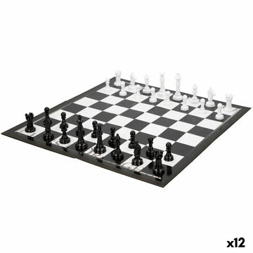Plošča za Šah in Damo Colorbaby Plastika (12 kosov)