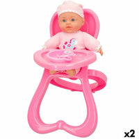 Baby doll Colorbaby 2 Units 22,5 x 34,5 x 33,5 cm