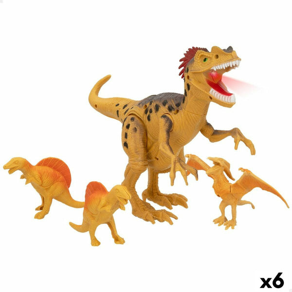 Komplet dinozavrov Colorbaby 4 Kosi 6 kosov 23 x 16,5 x 8 cm Dinozavri