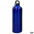 Water bottle Aktive 750 ml Snap hook Aluminium 7 x 25 x 7 cm (24 Units)
