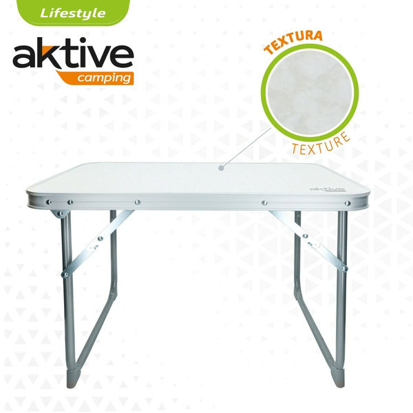 Table Piable Aktive Blanc 60 x 40 x 40 cm (4 Unités)