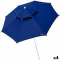 Parasol Aktive Bleu Métal Fibre de Verre 280 x 260 x 280 cm (4 Unités)