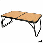 Table Klapptisch Aktive Camping Bambus 60 x 25 x 40 cm (4 Stück)