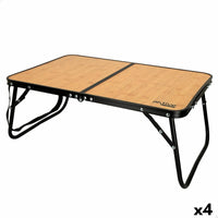 Table Klapptisch Aktive Camping Bambus 60 x 25 x 40 cm (4 Stück)