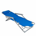 Chaise longue inclinable Aktive Bleu 153 x 33 x 47 cm