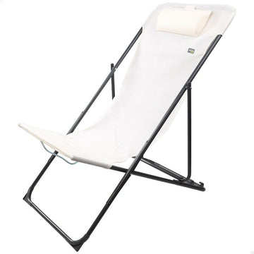 Chaise longue inclinable Aktive Blanc 53 x 87 x 78 cm (4 Unités)