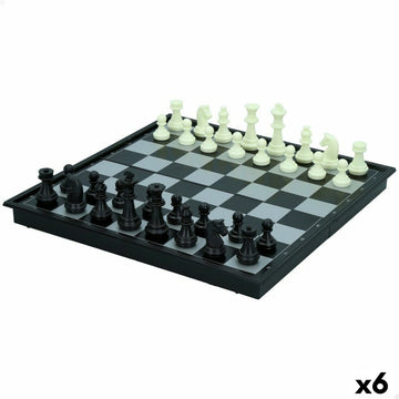 Plošča za Šah in Damo Colorbaby Plastika (6 kosov)