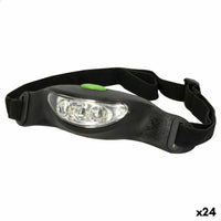 LED-Kopf-Taschenlampe Aktive Schwarz (24 Stück)