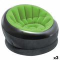 Inflatable Armchair Intex Empire Green 112 x 109 x 60 cm (3 Units)