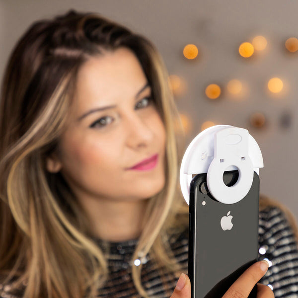 Lichtring für Selfies, wiederaufladbar Instahoop InnovaGoods