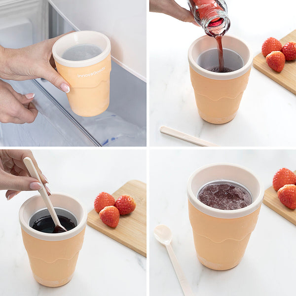 Verre pour Glaces Alimentaires et Granités avec Recettes Frulsh InnovaGoods