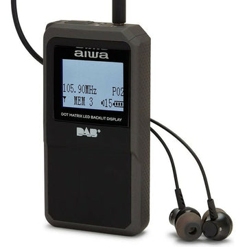 Radio Aiwa Schwarz DAB/DAB+/FM 1,7" (Restauriert A)