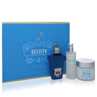Mefisto Gentiluomo Gift Set - 3.4 Oz Eau De Parfum Spray + 3.4 Oz Deodorant Spray + 6.7 Oz Shave And Post Shave Cream -- For Men