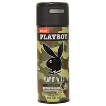 Playboy Play It Wild By Playboy Deodorant Body Spray 5 Oz For Men