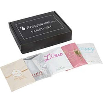 Tous Variety By Tous 5 Piece Vial Variety Set With Tous Floral Touch & Tous Happy Moments & Tous Love & Tous Sensual Touch & Tous For Women