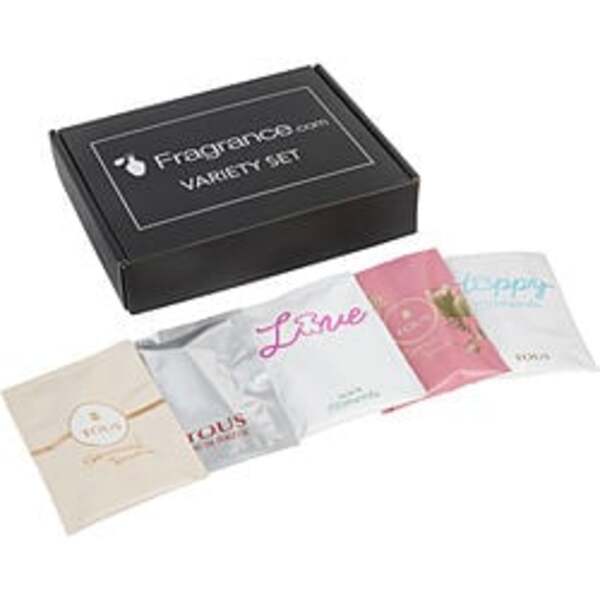 Tous Variety By Tous 5 Piece Vial Variety Set With Tous Floral Touch & Tous Happy Moments & Tous Love & Tous Sensual Touch & Tous For Women