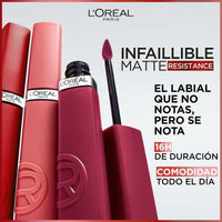 Rouge à lèvres liquide L'Oreal Make Up Infaillible Matte Resistance Wine not? Nº 500 (1 Unités)