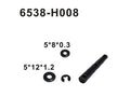 6538-H008 Welle Differential hinten