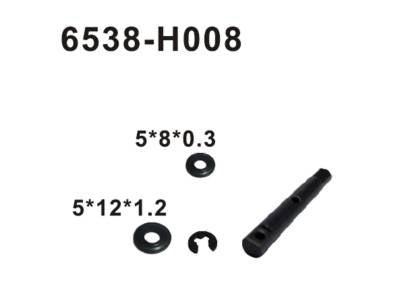 6538-H008 Welle Differential hinten