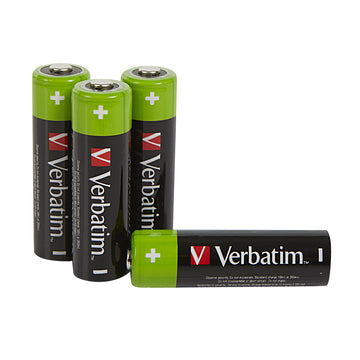 Piles Rechargeables Verbatim 2500 mAh 1,2 V (4 Unités)