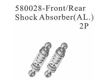 580028 Aluminum shock absorbers, 2 pieces