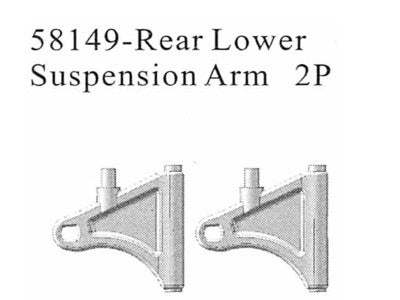 58149 Querlenker hinten unten 2 Stück