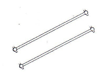 60064P Antriebswelle Hinten Mitte, 2 Stück