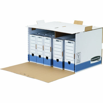 boîte pour archives Fellowes Bleu Blanc A4 33,5 x 55,7 x 38,9 cm