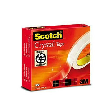 Klebeband Scotch Crystal Durchsichtig 19 mm x 66 m (12 Stück)