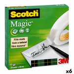 Nastro Adesivo Scotch Magic 810 Trasparente 25 mm x 66 m (9 Unità)