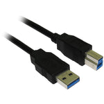 2M Usb Am Bm Cable Black