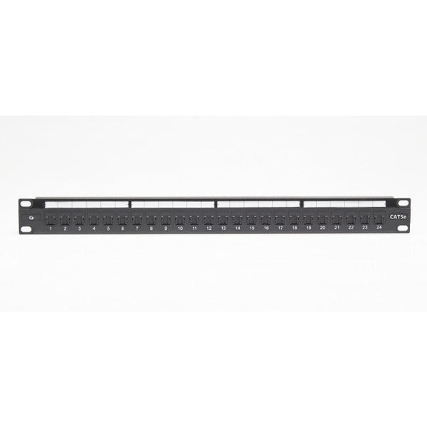 Cat 5E 24 Port Patch Panel - Universal Termination (110/Katt)