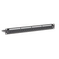 Cat 6 24 Port Patch Panel - Universal Termination (110/Katt)