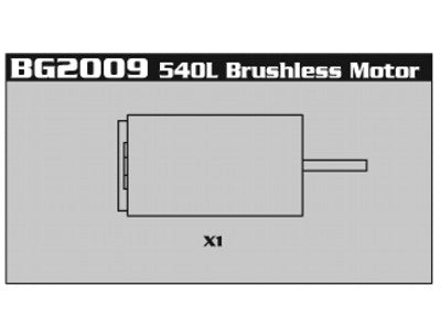 BG2009 540L Brushless Motor