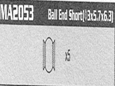 MA2053 Ball end Short Raptor