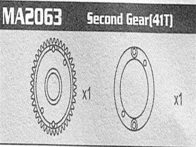 MA2063 Second Gear (41T) Raptor