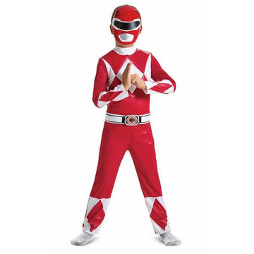 Déguisement pour Enfants Power Rangers Mighty Morphin Rouge 2 Pièces