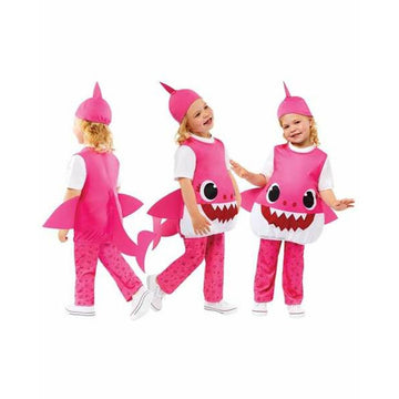 Déguisement pour Enfants Baby Shark Rose 3 Pièces