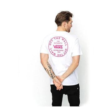 Men’s Short Sleeve T-Shirt OTW LOGO TEE Vans VN0A49Q8WHT1  White