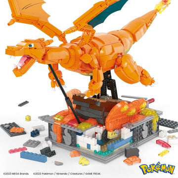 Construction kit Pokémon Mega Construx -  Motion Charizard 1664 Pieces