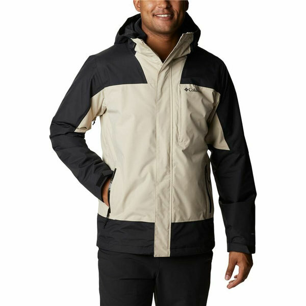 Adult-sized Jacket Columbia Electric Peak Black Beige 2-in-1 With hood