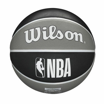 Ballon de basket Wilson Nba Team Tribute Brooklyn Nets Noir Caoutchouc Taille unique 7