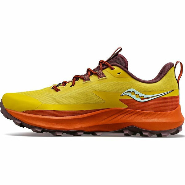 Running Shoes for Adults Saucony Saucony Peregrine 13 Yellow Lady Orange