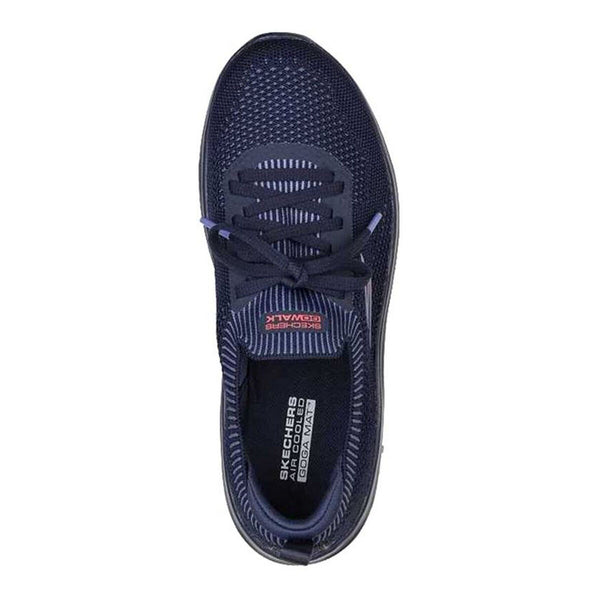 Čevlji za Tek za Odrasle Skechers Engineered Flat Knit W Modra
