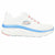 Running Shoes for Adults Skechers  D'Lux Walker White Lady