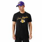 T-shirt à manches courtes homme New Era Script LA Lakers 
