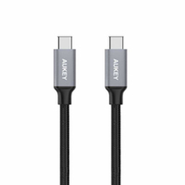 Câble USB C Aukey CB-CD5 Noir Noir/Gris 1 m