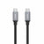 Cable USB C Aukey CB-CD5 Black Black/Grey 1 m