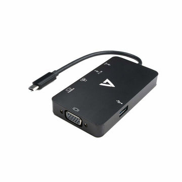 USB C to HDMI Adapter V7 V7UC-2HDMI-BLK       Black